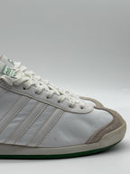 Rare (2008) Adidas ‘The Sneeker’ White / Green Leather Trainers Size UK 7