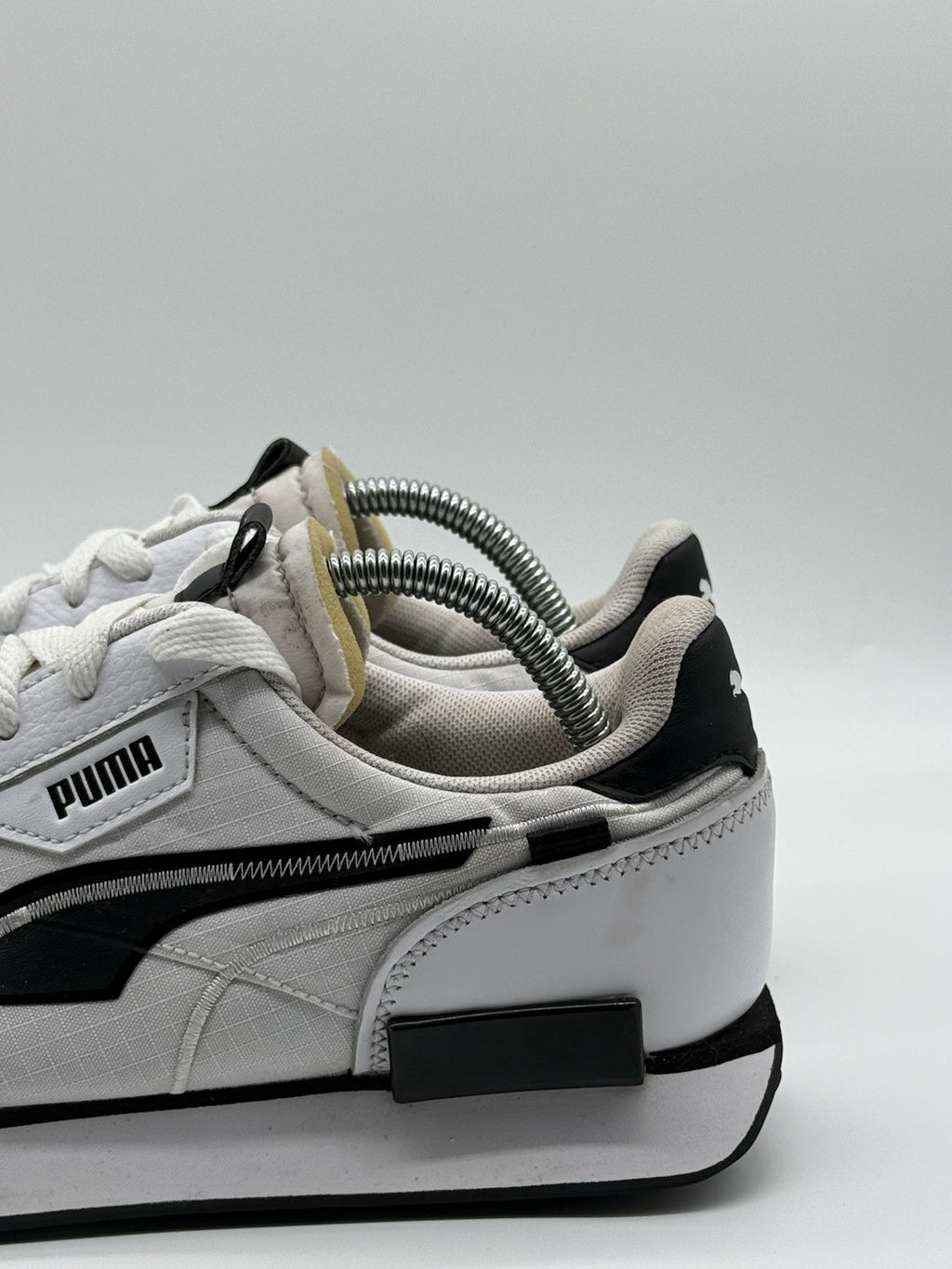 Puma Future Rider Twofold White Black UK 6.5 EUR 40 380591 05 No Insoles