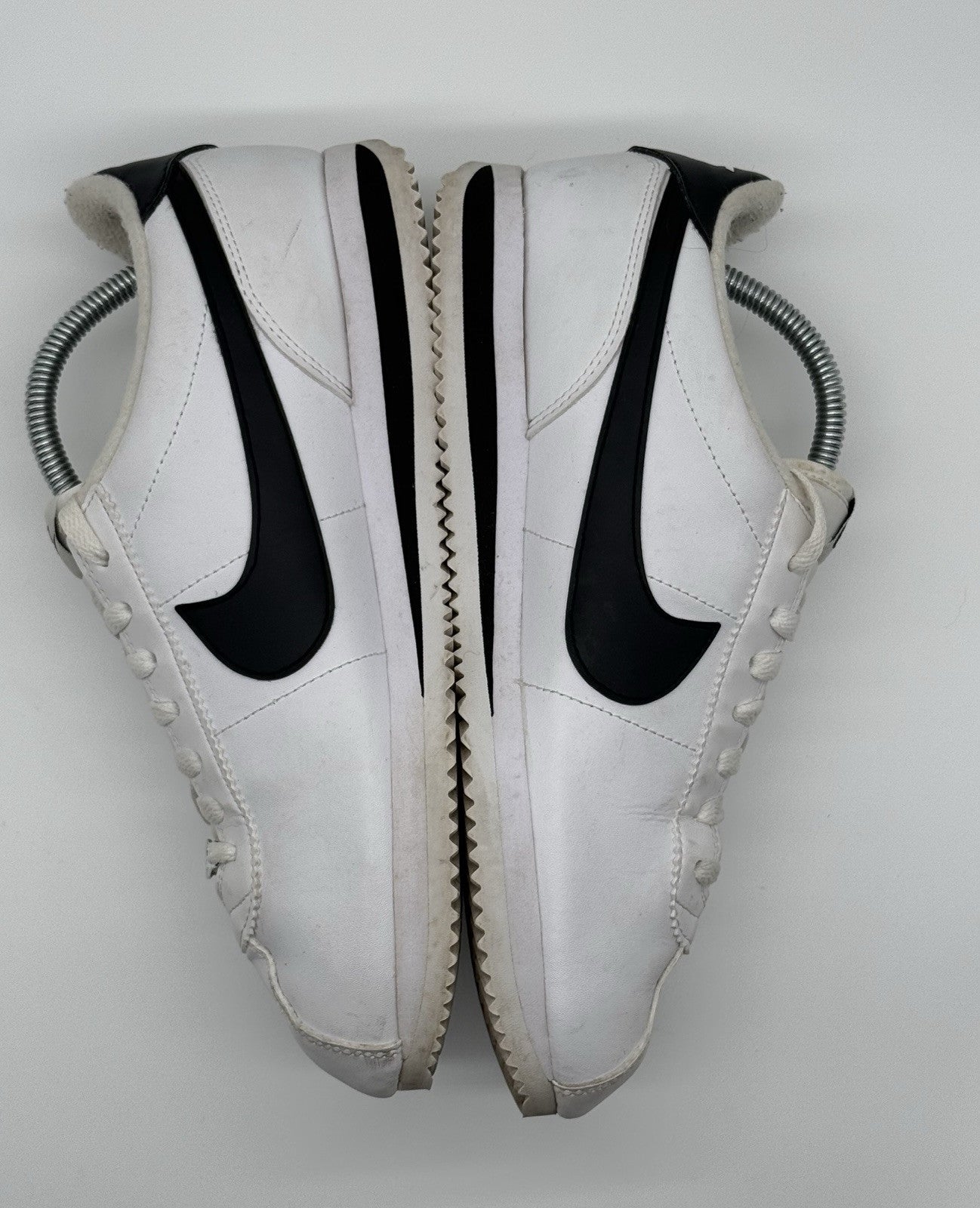 (2019) Nike Cortez Basic Leather OG Trainers - White Black - Size UK 7 (EU 41)