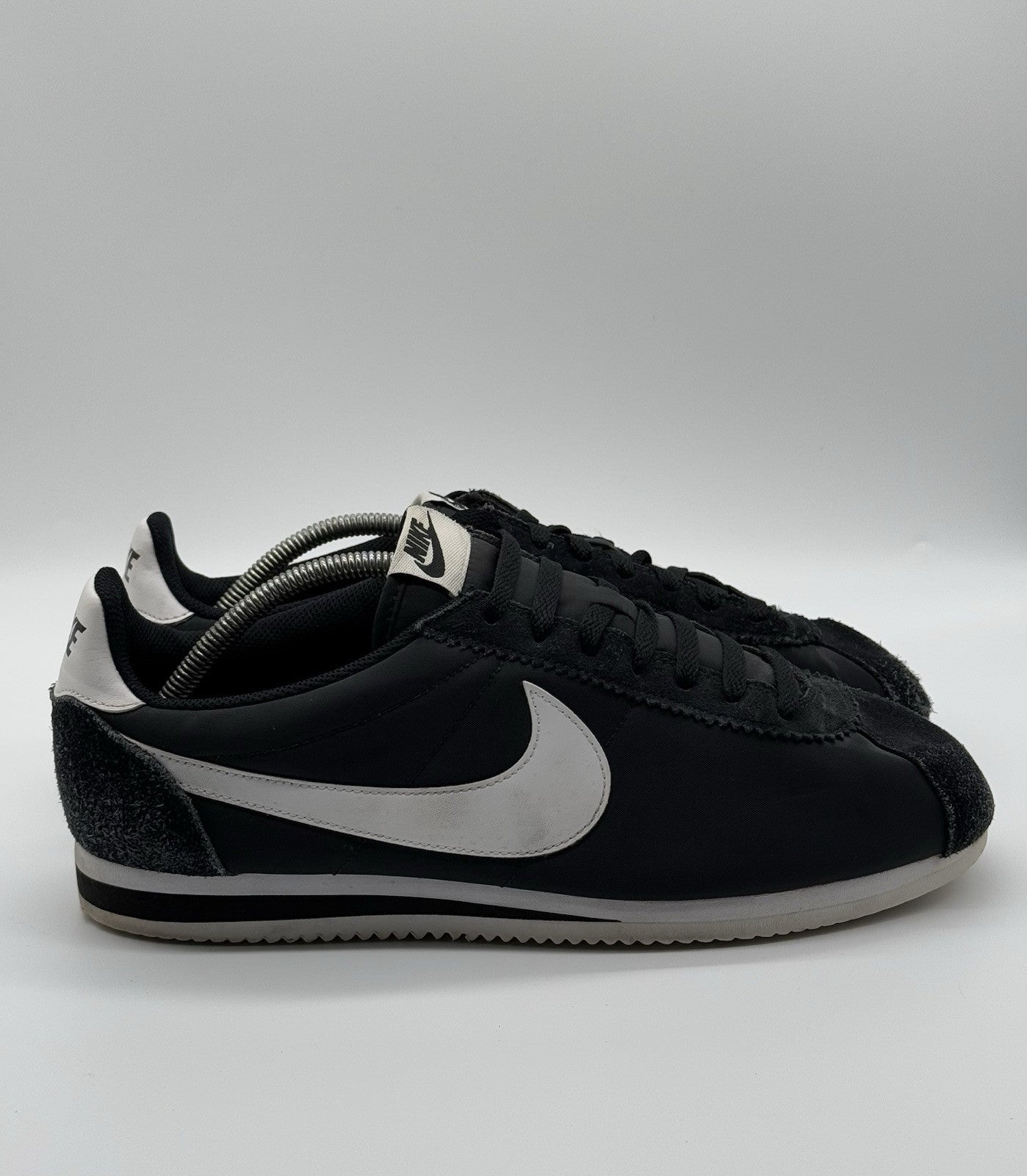 (2015) Nike Classic Cortez Nylon OG Vintage - Black White - Size UK 11 (EU 46)
