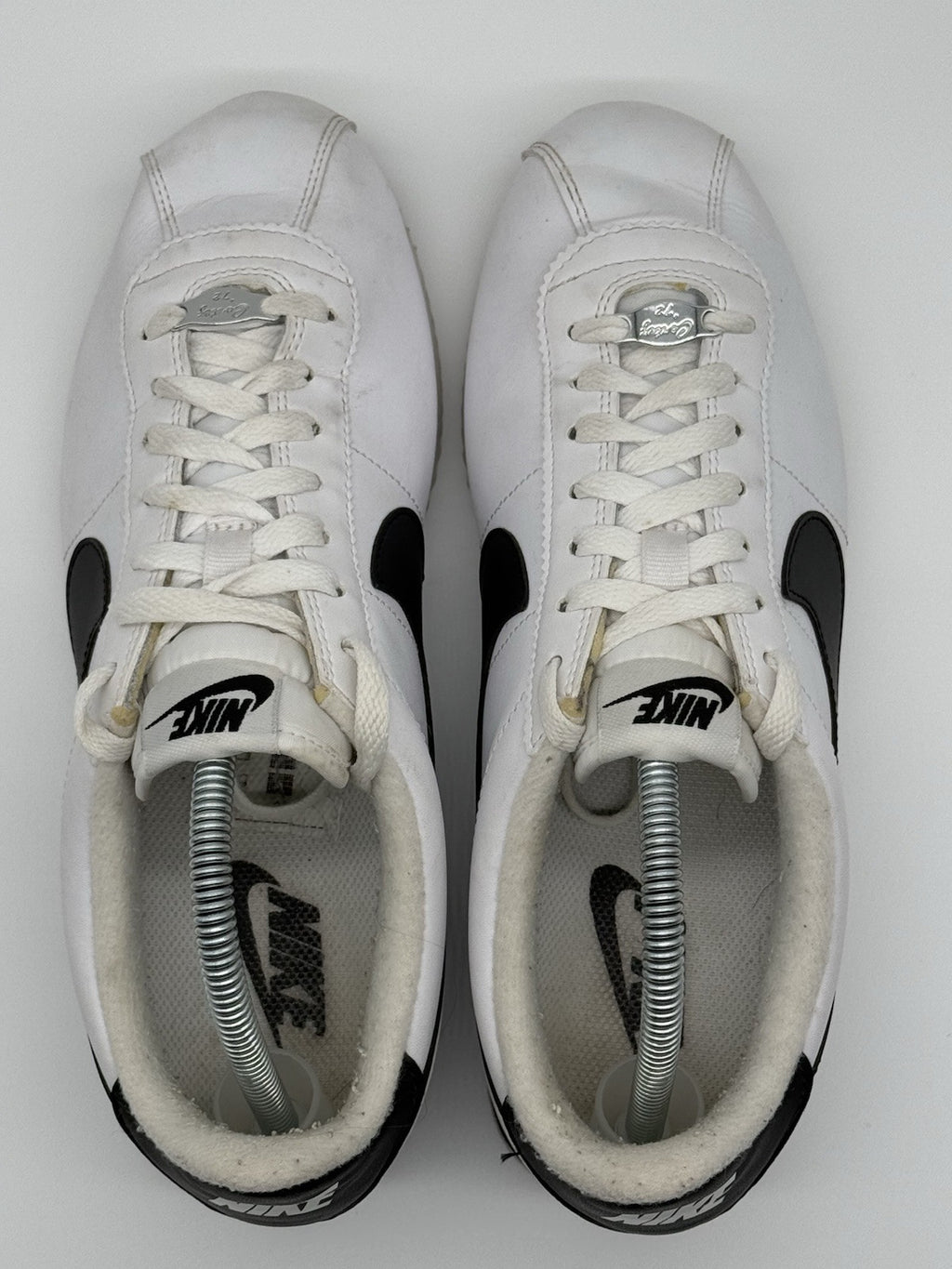 (2019) Nike Cortez Basic Leather OG Trainers - White Black - Size UK 7 (EU 41)