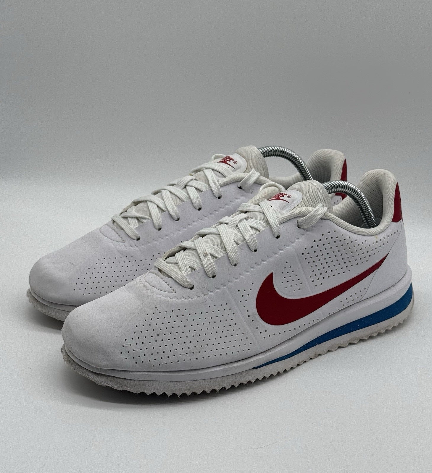 Nike Classic Cortez Ultra Moire OG (845013-100) Forrest Gump White Red Mens UK 7