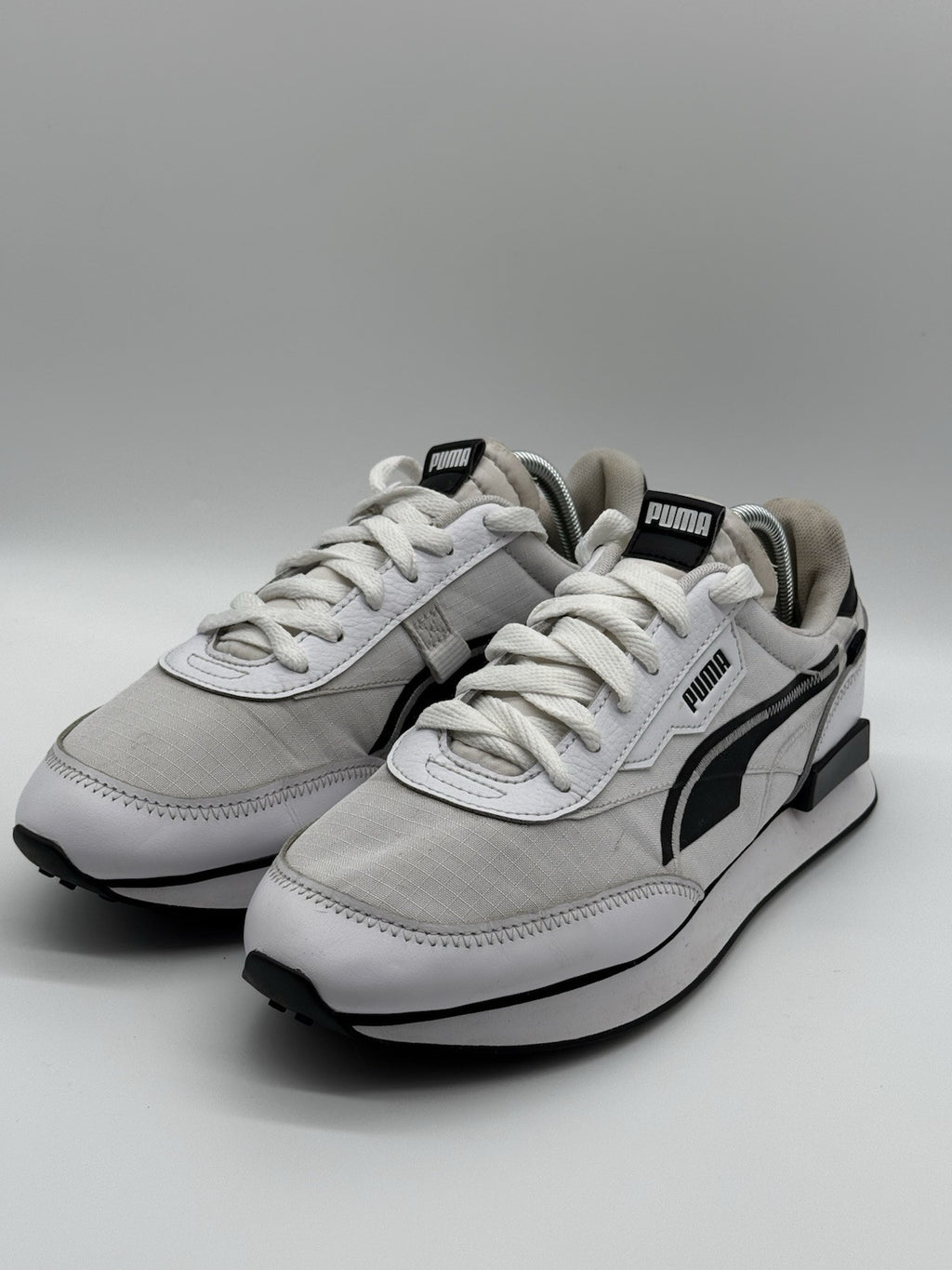 Puma Future Rider Twofold White Black UK 6.5 EUR 40 380591 05 No Insoles