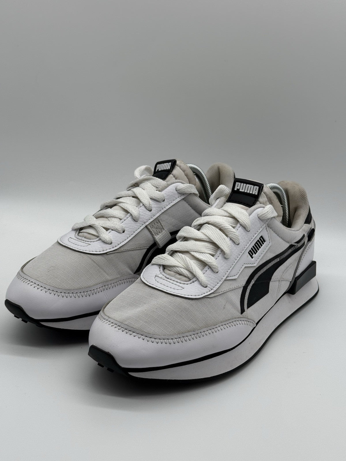Puma Future Rider Twofold White Black UK 6.5 EUR 40 380591 05 No Insoles